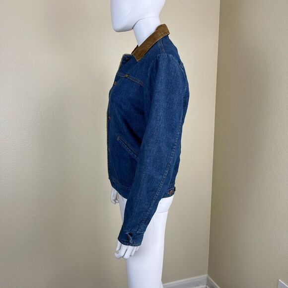 Vintage 60's-70's Maverick Denim Bluebell Sherpa Lined Jacket Mens Chore Coat - Picture 12 of 17